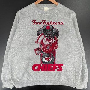 Kansas City Chiefs Foo Fighters Fan Shirt Sweatshirt retro vintage tee